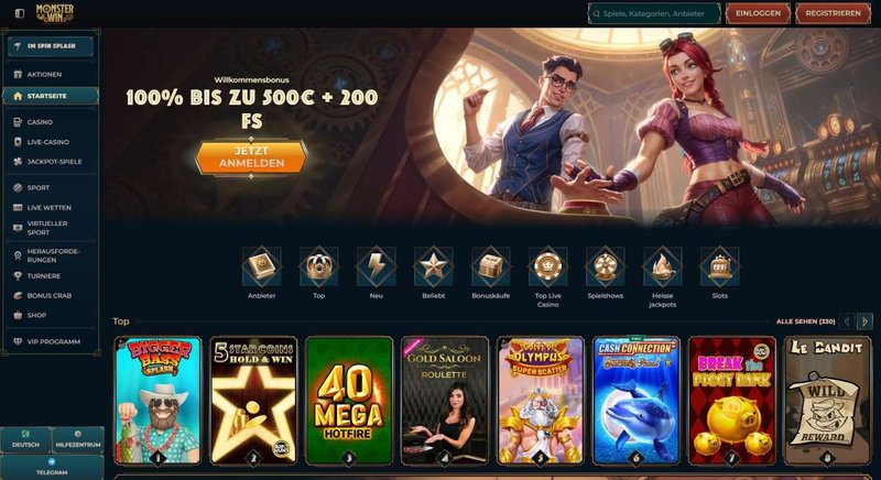 Monsterwin Casino in Deutschland - Erfahrungen und Bewertungen 2024 - overview Monsterwin Casino in Deutschland - Erfahrungen und Bewertungen 2024 - overview